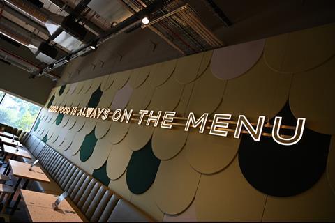 The look and feel of the cafe has been modernised